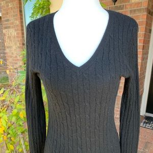 Black cashmere sweater